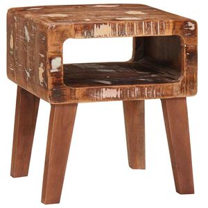 vidaXL V&eacute;gasztal Barna 40 x 32 x 46 cm Szil&aacute;rd &Uacute;jrahasznos&iacute;tott Fa