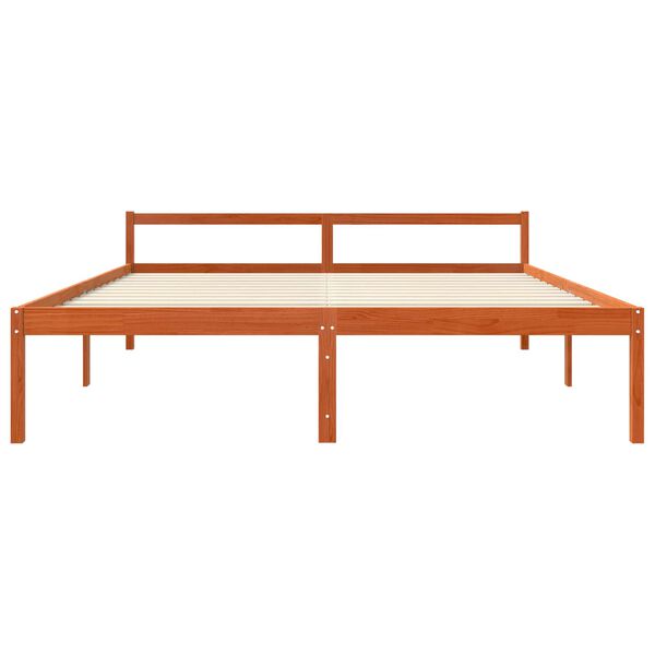 vidaXL &Aacute;gykeret fejt&aacute;ml&aacute;val Faggy&uacute; barna 180 x 200 cm T&ouml;m&ouml;r fenyőfa