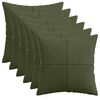 vidaXL P&aacute;rna huzat 6 db ALMELO Z&ouml;ld 40 x 40 cm cord