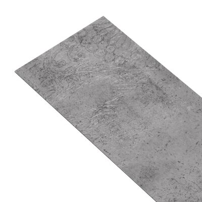 vidaXL cement barna nem öntapadó PVC padlóburkoló lapok 2 mm 5,26 m²