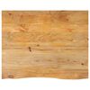 vidaXL t&ouml;m&ouml;r mang&oacute;fa term&eacute;szetes &eacute;lű asztallap 90 x 80 x 3,8 cm