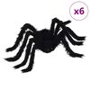 vidaXL Halloween P&oacute;k D&iacute;sz 6 db Fekete 75 cm Poli&eacute;szter &eacute;s ac&eacute;l