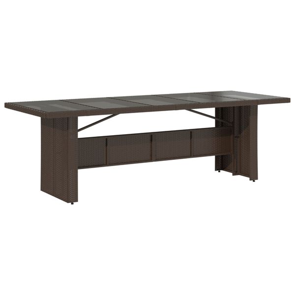 vidaXL 9 részes bézs polyrattan kerti bisztrógarnitúra párnákkal