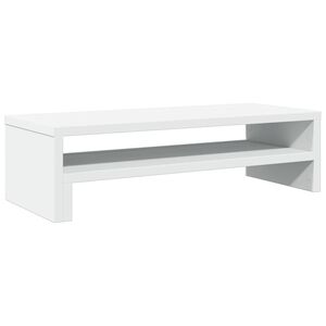 vidaXL feh&eacute;r szerelt fa monitor&aacute;llv&aacute;ny 54 x 22 x 15 cm