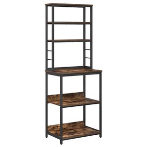 vidaXL Konyhai polc 5 szintes 60 x 40 x 168 cm Szerelt Fa