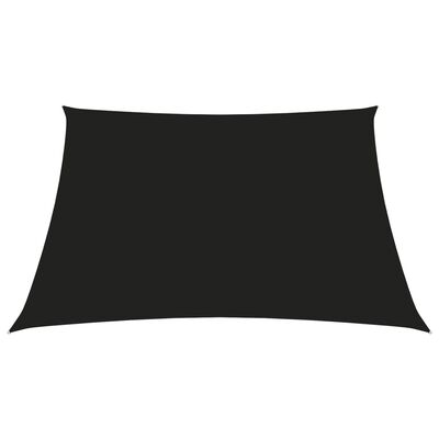 vidaXL fekete négyzet alakú oxford-szövet napvitorla 5 x 5 m