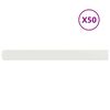 vidaXL Gyepszeg&eacute;lyek 50 db feh&eacute;r 10x103 cm hidegen hengerelt ac&eacute;l