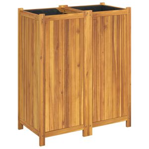 vidaXL t&ouml;m&ouml;r ak&aacute;cfa kerti vir&aacute;gtart&oacute; b&eacute;l&eacute;ssel 84 x 42 x 100 cm