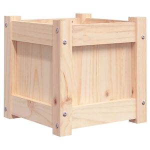 vidaXL t&ouml;m&ouml;r fenyőfa kerti vir&aacute;gtart&oacute; 31 x 31 x 31 cm