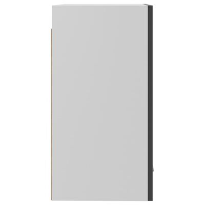 vidaXL magasfényű szürke forgácslap függő szekrény 39,5 x 31 x 60 cm