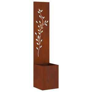 vidaXL Kertv&eacute;dő v&aacute;szon Rozsd&aacute;s 32 x 32 x 150 cm időj&aacute;r&aacute;s&aacute;ll&oacute; ac&eacute;l