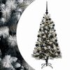 vidaXL Mű zsan&eacute;ros kar&aacute;csonyfa g&ouml;mb&ouml;kkel 120 cm 150 LED Meleg feh&eacute;r