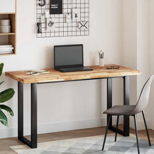 vidaXL olajbevonat&uacute; t&ouml;m&ouml;r ak&aacute;cfa &iacute;r&oacute;asztallap 140 x 60 x 4 cm