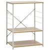 vidaXL feh&eacute;r &eacute;s t&ouml;lgy szerelt fa mikrohull&aacute;m&uacute; szekr&eacute;ny 60x39,6x79,5 cm