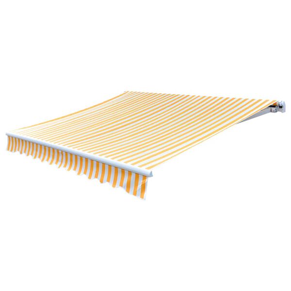 vidaXL narancss&aacute;rga-feh&eacute;r v&aacute;szon napellenző tető 500 x 300 cm
