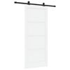 vidaXL Cs&uacute;sz&oacute; ajt&oacute; ORKDAL 86 x 198,5 cm Szerelt Fa Feh&eacute;r &eacute;s Fekete