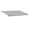vidaXL antracitsz&uuml;rke-feh&eacute;r LED-es k&eacute;zi napellenző 500 x 350 cm