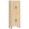 vidaXL sonoma t&ouml;lgy szerelt fa magasszekr&eacute;ny 69,5 x 34 x 180 cm