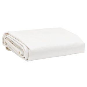 vidaXL feh&eacute;r ponyva 1 x 2,5 m 650 g/m&sup2;