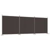 vidaXL 3 paneles barna sz&ouml;vet parav&aacute;n 525x180 cm
