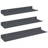 vidaXL Lebegő polc Falra szerelhető 3 db Antracit 40 x 9 x 2,5 cm Ac&eacute;l