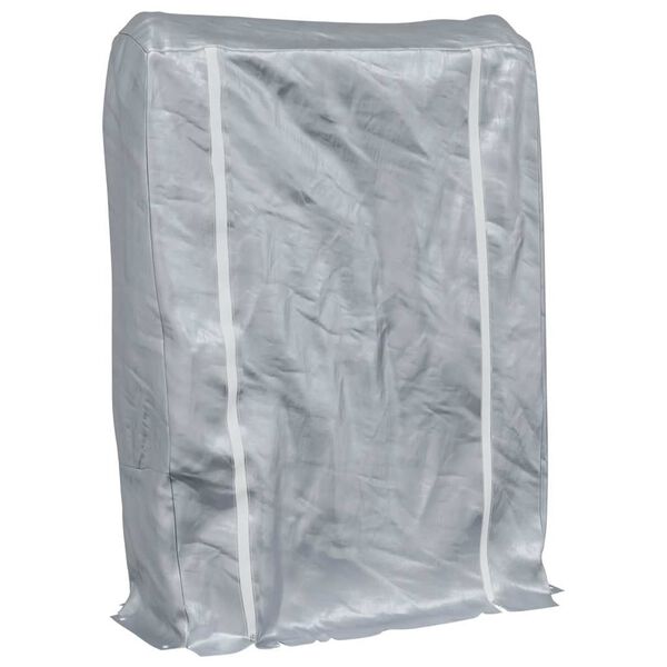 vidaXL Tűzifa &aacute;llv&aacute;ny esőv&eacute;dővel 100x25x150 cm Horganyzott ac&eacute;l