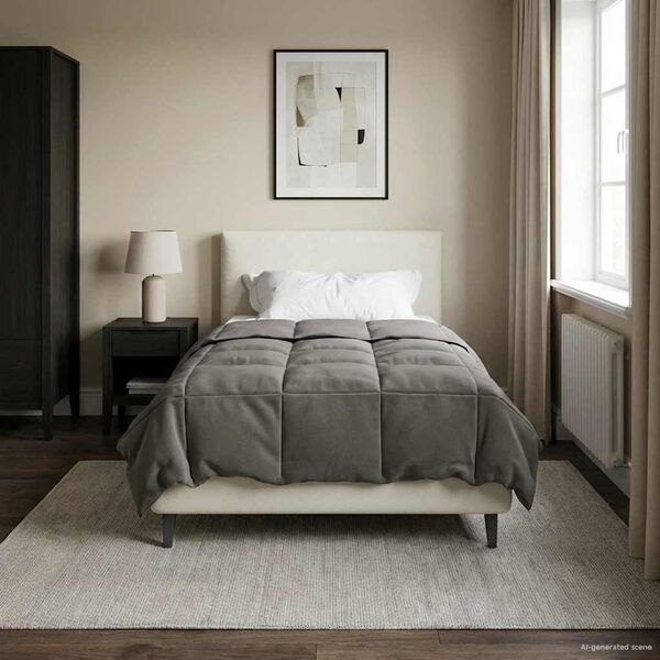 vidaXL Teljes &eacute;ves takar&oacute; Vil&aacute;gossz&uuml;rke 155 x 220 cm Mikrosz&aacute;l