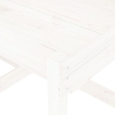 vidaXL 2 db fehér tömör fenyőfa homokozó asztal
