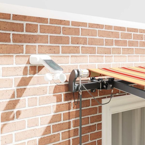 vidaXL Beh&uacute;zhat&oacute; napellenző s&aacute;rga &eacute;s narancss&aacute;rga 350 x 250 cm sz&ouml;vet