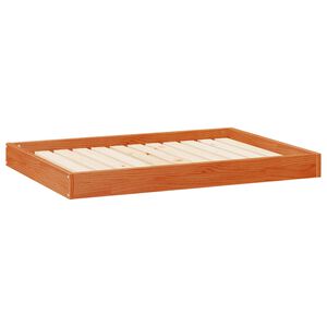 vidaXL Kutyafekhely Faggy&uacute; barna 101,5 x 74 x 9 cm T&ouml;m&ouml;r fenyőfa