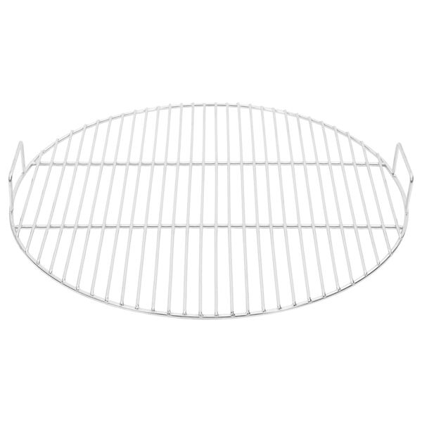 vidaXL kerek 304 rozsdamentes ac&eacute;l BBQ grillr&aacute;cs foganty&uacute;val &Oslash;54 cm