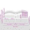 vidaXL Kerti Kerítés Szürke 115 cm Porszórt Acél