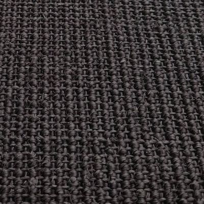 vidaXL fekete természetes szizálszőnyeg 100x350 cm