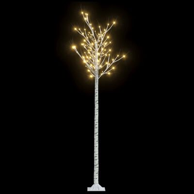vidaXL 200 LED-es bel-/kültéri meleg fehér fűzfa karácsonyfa 2,2 m