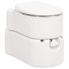 vidaXL feh&eacute;r be&eacute;p&iacute;tett HDPE &eacute;s ac&eacute;l kemping WC 24+17 L