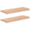 vidaXL L&eacute;pcsőszőnyegek 2 db 70 x 30 x 2 cm Term&eacute;szetes T&ouml;m&ouml;r b&uuml;kkfa