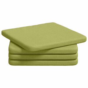 vidaXL &Uuml;lőp&aacute;rn&aacute;k 4 pcs Vil&aacute;gos z&ouml;ld 40 x 40 x 3 cm sz&ouml;vet