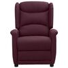 vidaXL lila szövet elektromos masszázsfotel