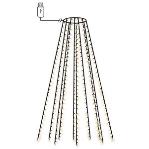 vidaXL 150 LED-es kar&aacute;csonyi f&eacute;nyh&aacute;l&oacute; 150 cm