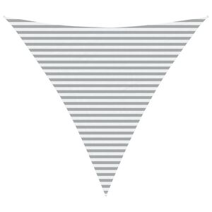 vidaXL Napernyő vitorla Vil&aacute;gossz&uuml;rke &eacute;s feh&eacute;r 4,5 x 4,5 x 4,5 m