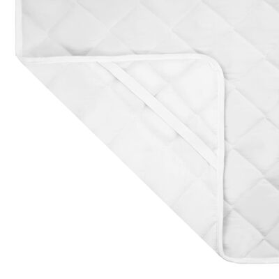 vidaXL fehér steppelt könnyű matracvédő 160 x 200 cm