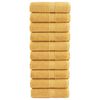 vidaXL 10 db pr&eacute;mium vend&eacute;gt&ouml;r&ouml;lk&ouml;ző SOLUND arany sz&iacute;nben 30 x 50 cm 600 g/m&sup2;