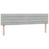 vidaXL Box Spring ágy matraccal Világosszürke 180x220 cm bársony