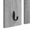 vidaXL Fali Kab&aacute;thorog polcokkal Sz&uuml;rke sonoma 85 x 10 x 45 cm Faanyag