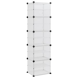 vidaXL &aacute;tl&aacute;tsz&oacute; polipropil&eacute;n cipőtart&oacute; 44 x 31,5 x 153,5 cm
