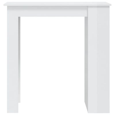 vidaXL magasfényű fehér bárasztal tárolópolccal 102 x 50 x 103,5 cm