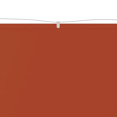 vidaXL terrakotta oxford-szövet függőleges napellenző 250x270 cm