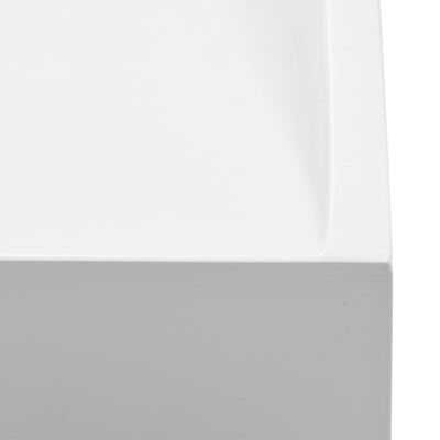 vidaXL fehér ásványöntvény/márványöntvény mosdókagyló 100x46x11 cm