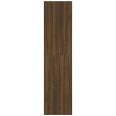 vidaXL barna tölgy színű szerelt fa ruhásszekrény 100 x 50 x 200 cm