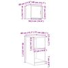 vidaXL 2 db szürke sonoma színű szerelt fa garázs szekrények